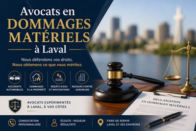 Avocats spécialisés en dommages matériels à Laval